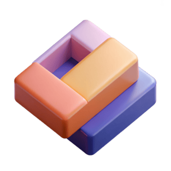 excepcional surreal abstrato arte com dois sobreposição retângulos. limpar \ limpo linhas, mínimo Projeto com escalável Projeto. nível superior png