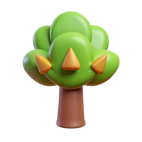 dazzling artistic Stylized tree icon with a circular crown. Crisp edges, flat color with Scalable Design. ultra HD png