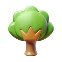 alluring memorable Stylized tree icon with a circular crown. Crisp edges, flat color with Scalable Design. png