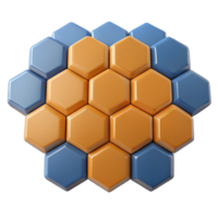 glorious mysterious art deco Geometric pattern of hexagonal tiles. Minimal design, flat color with Scalable Design. refined png