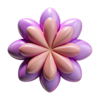 radiant intense retro Symmetrical, abstract flower shape with crisp edges. Flat color with Scalable Design. authentic png