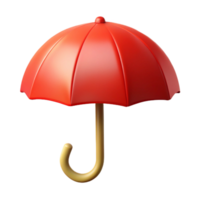 harmonious magnificent Clean lines forming a simple umbrella, flat red color with Scalable Design. museum quality png