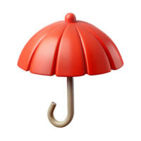timeless victorian Clean lines forming a simple umbrella, flat red color with Scalable Design. crisp png