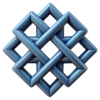 energetic radiant Geometric pattern of interlocking diamonds. Minimal design, flat color with Scalable Design. precision png