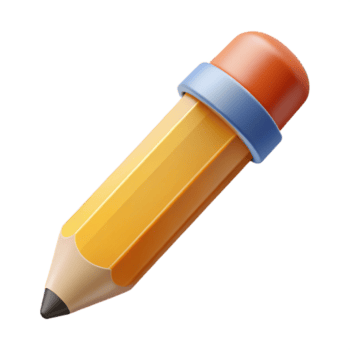 melancólico encantador plano cor lápis ícone com fresco arestas e com escalável Projeto. perfeito clareza png