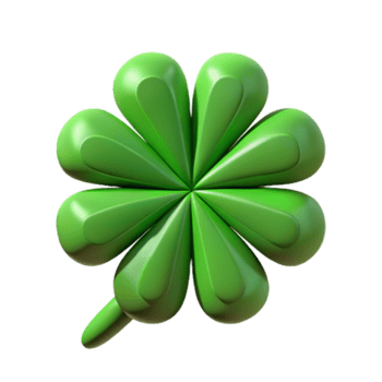 sonhadores impressionante simétrico Projeto do uma quatro folhas trevo. peso único AVC, mínimo Projeto com escalável Projeto. estúdio qualidade png