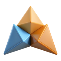 majestic futuristic Minimal geometric composition of three triangles. Flat color, clean lines with Scalable Design. masterfully captured png