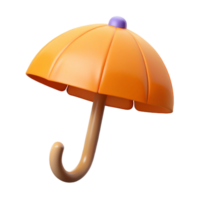 bold beautiful Stylized umbrella icon with a curved handle. Crisp edges, flat color with Scalable Design. studio quality png