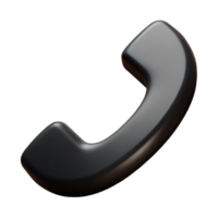 inmaculado barroco crujiente bordes definir un sencillo teléfono icono, plano negro llenar, con escalable diseño. detallado png