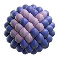 striking distinctive Geometric pattern of overlapping ovals. Flat color, with Scalable Design. png