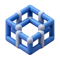 wonderful iconic Geometric pattern of interconnected squares. Clean lines, flat color with Scalable Design. png