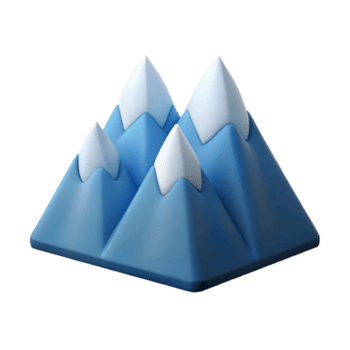 captivating modern Flat color monoline mountain range with clean lines and crisp edges with Scalable Design. crisp png