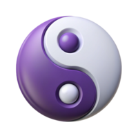 vibrante notável simétrico silhueta do uma yin-yang símbolo. fresco arestas, plano cor com escalável Projeto. png