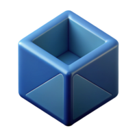 mesmerizing dramatic retro Geometric silhouette of a cube. Clean lines, with Scalable Design. expertly shot png