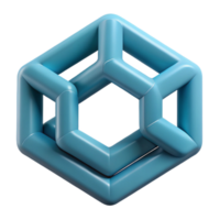 calm enchanting Interlocking hexagons, crisp edges, minimal, with Scalable Design. authentic png