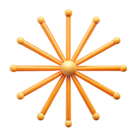 serene art deco Radiating lines from a central point, clean lines, geometric, flat color with Scalable Design. crisp png