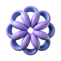 dazzling dynamic coastal Overlapping circles forming a flower shape, single-weight stroke, flat color with Scalable Design. elite png