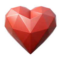 reflective pristine A geometric heart, crisp edges, scalable, flat color with Scalable Design. flawless png