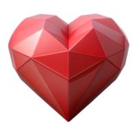 reflective hypnotic A geometric heart, crisp edges, scalable, flat color with Scalable Design. top-tier png