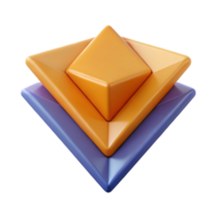beautiful standout Overlapping trapezoids, flat color, symmetrical, geometric with Scalable Design. png