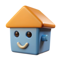 fascinating classic Square house character with a triangular roof. Clean lines, with Scalable Design. perfect clarity png