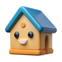 acclaimed urban Square house character with a triangular roof. Clean lines, with Scalable Design. elite png