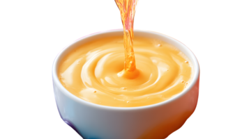 Pouring Liquid into a Bowl A Dynamic Display of Golden Fluid in Motion png