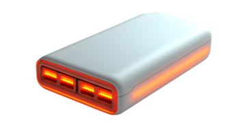 Futuristic Device with Glowing Red Lights Modern Technology and Innovation in Compact Design png