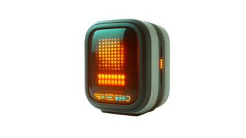 Futuristic Device with Illuminated Display Panel HighTech Gadget Modern Technology Digital png