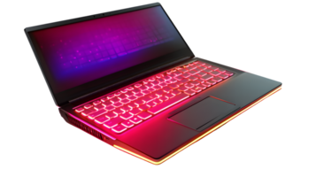 Gaming Laptop with Illuminated Keyboard and Vibrant Display Perfect for Tech Enthusiasts and G png