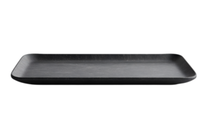 Modern Rectangular Tray with Sleek Design for Serving or Displaying Items on a Black Background png