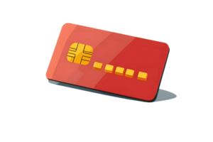 uma moderno crédito cartão com uma lasca e segurança características ideal para finança e bancário conceitos png