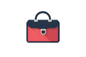 A sleek briefcase with a modern design perfect for business and professional use png