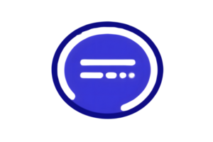 Abstract Blue Circle with Dashed Line and Gradually Decreasing Dots Modern Design Element for png