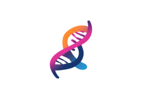 Abstract DNA Helix in Vibrant Colors A Modern and Dynamic Representation of Genetic Structure png