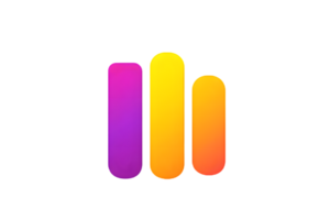 Abstract Gradient Shapes on Black Background Modern Design Elements for Creative Projects png