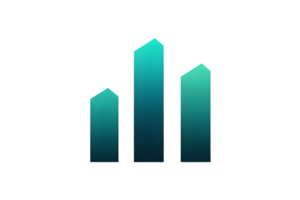 Abstract Gradient Bars Modern Design Elements for Business and Data Visualization png