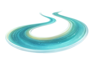 Abstract Spiral Design with Dynamic Flow and Vibrant Colors for Creative Projects png