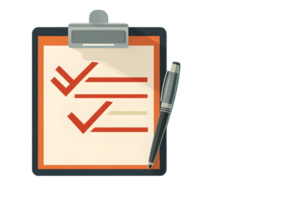 Checklist Clipboard with Pen Organized Task Management and Planning Tool for Efficiency png