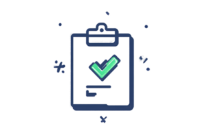 Clipboard with Green Checkmark Task Completion Approval Checklist Icon for Business and Prod png