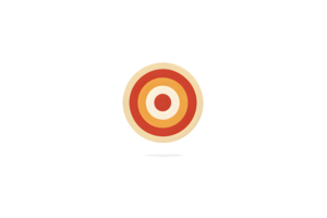 Concentric Circles Design with Vibrant Colors for Creative Projects and Visual Elements png