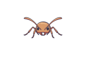 Insect with Long Antennae and Six Legs on a Transparent Background png