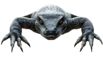 A reptilian creature with sharp claws and textured skin ideal for fantasy nature and wildlif png