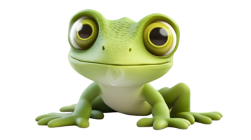 Charming Frog with Big Eyes A Cute and Playful Character for Various Designs png
