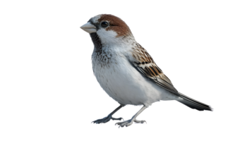 Detailed Illustration of a Small Bird with Intricate Feather Patterns and Naturalistic Pose for png