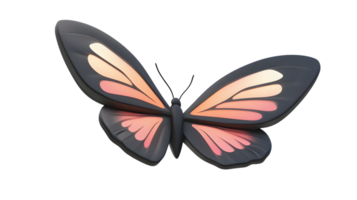 Elegant Butterfly with Gradient Wings Perfect for Nature and Design Projects png