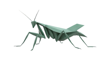Geometric Insect Design Abstract Polygonal Representation of a Praying Mantis with Angular Lin png