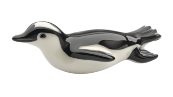 Stylized Penguin Illustration with Sleek Design and Modern Artistic Appeal for Creative Project png