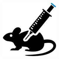 Mice Experiment icon concept in black color vector