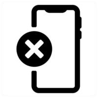 Access Denied icon concept in black color vector